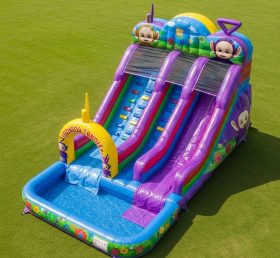 T8-7519 Teletubbies Theme Inflatable Water Slide