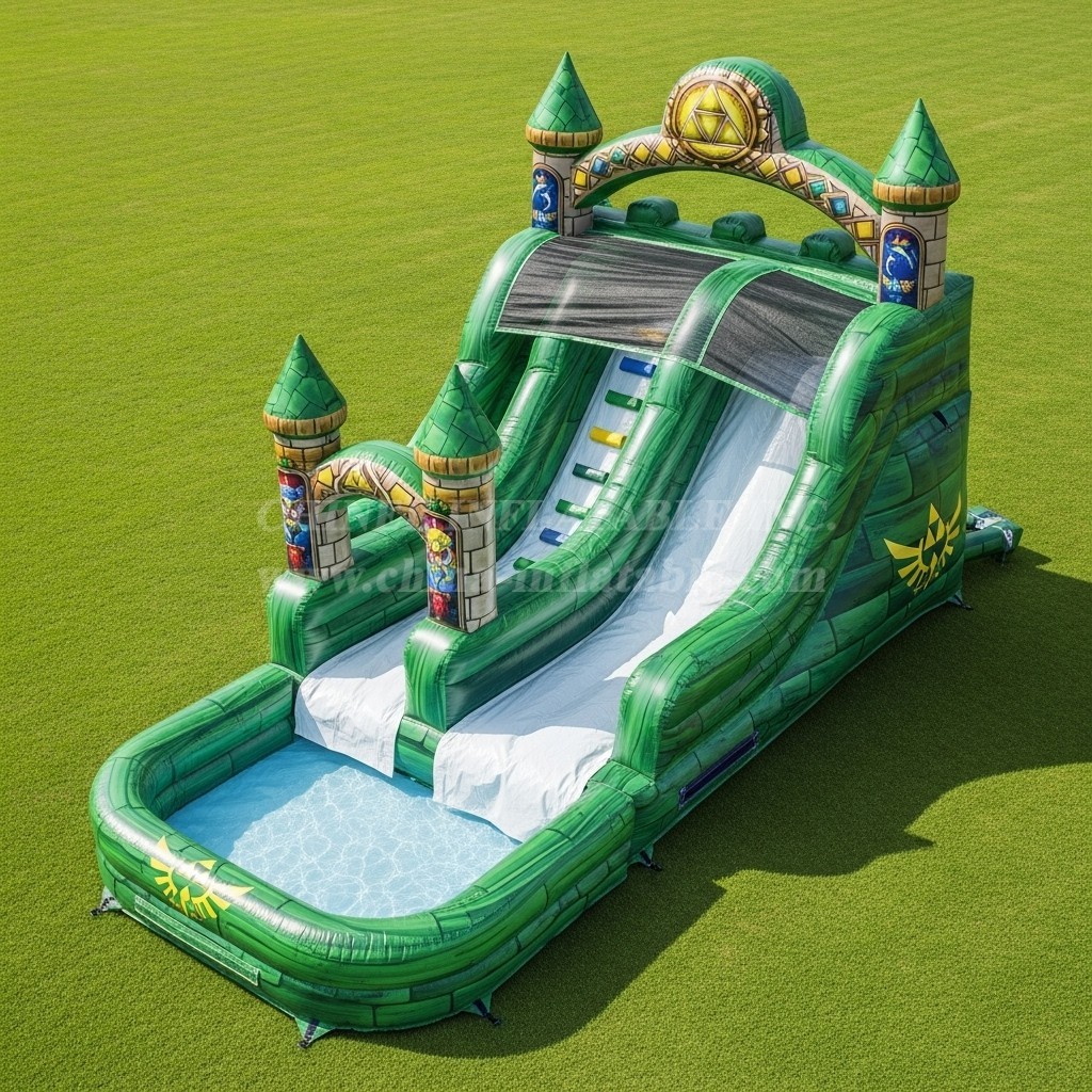 T8-7539 The Legend of Zelda Theme Inflatable Water Slide