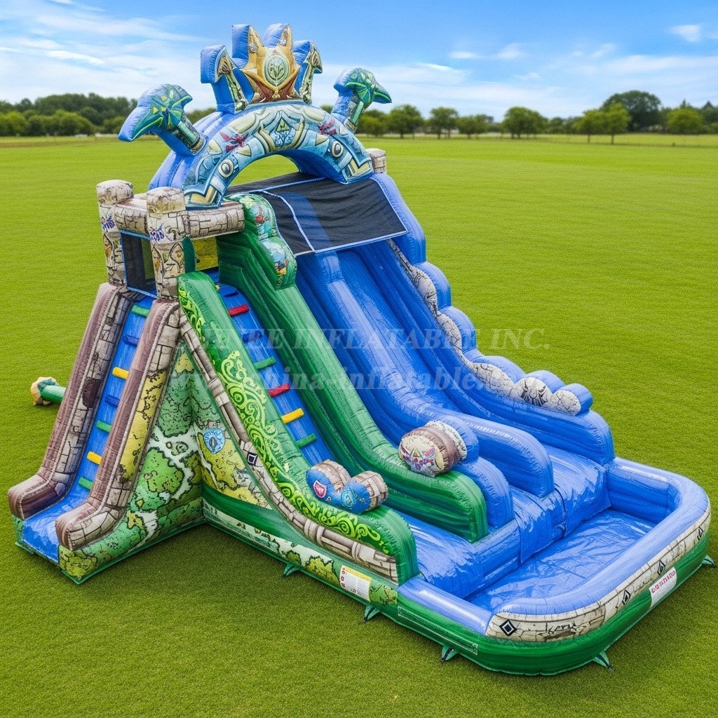 T8-7541 The Legend of Zelda Theme Inflatable Water Slide