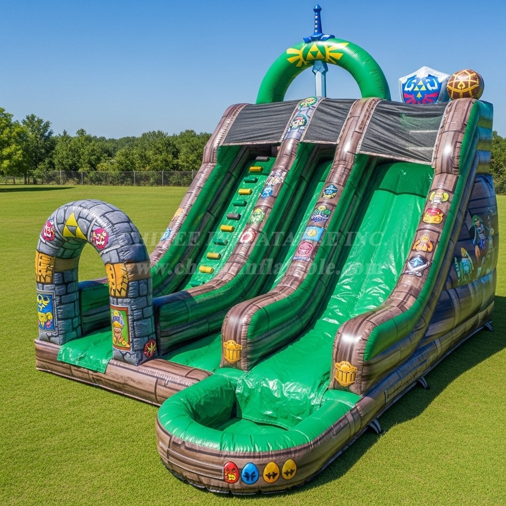 T8-7542 The Legend of Zelda Theme Inflatable Water Slide
