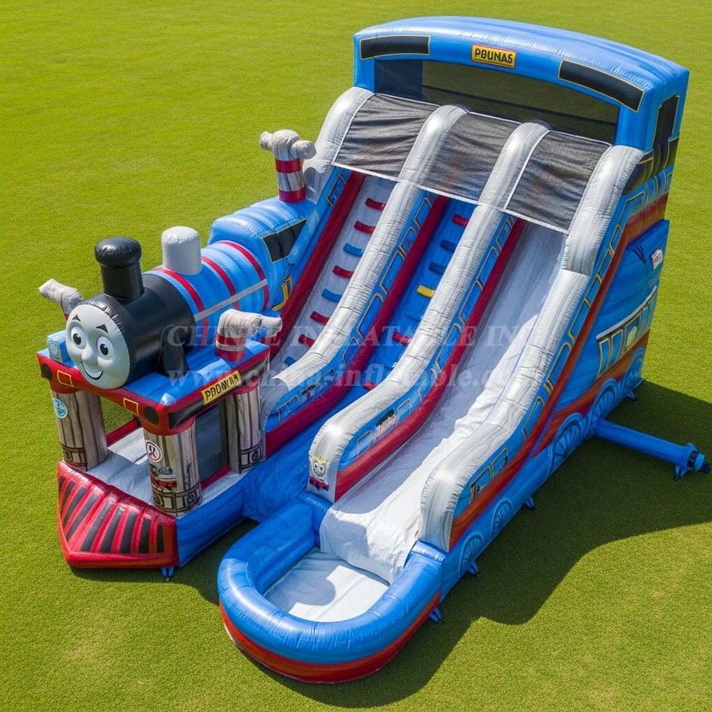 T8-7559 Thomas & Friends Theme Inflatable Water Slide