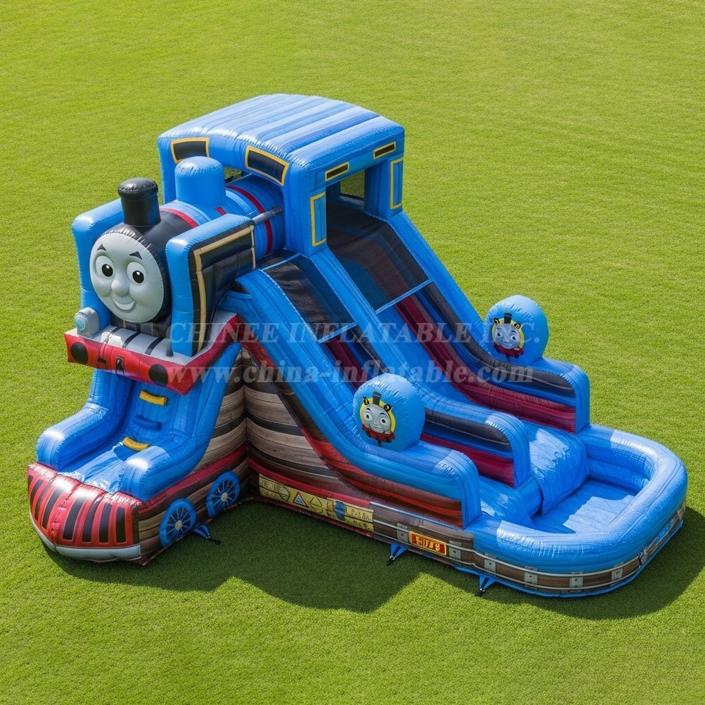 T8-7561 Thomas & Friends Theme Inflatable Water Slide