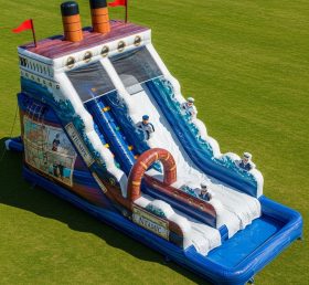 T8-7578 Titanic Theme Inflatable Water Slide