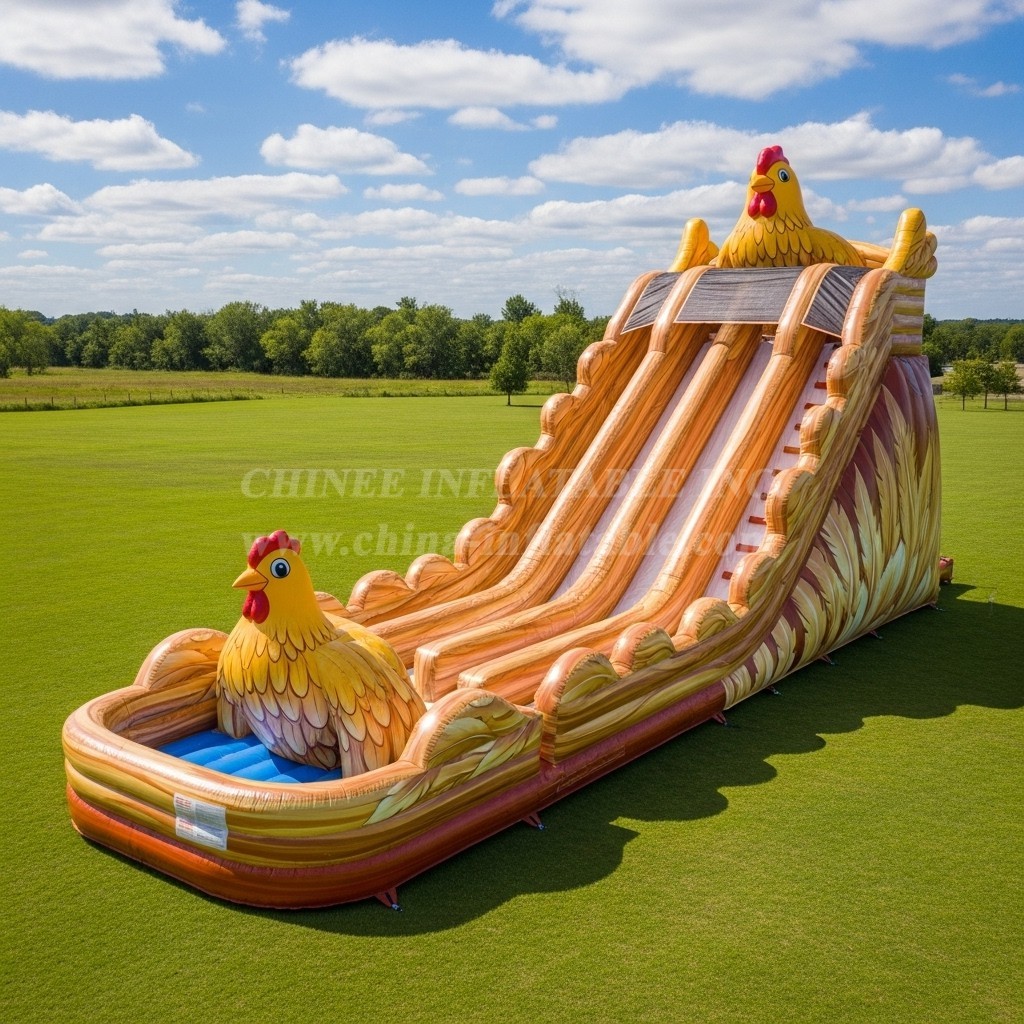 T8-7637 Chicken Theme Giant Slide