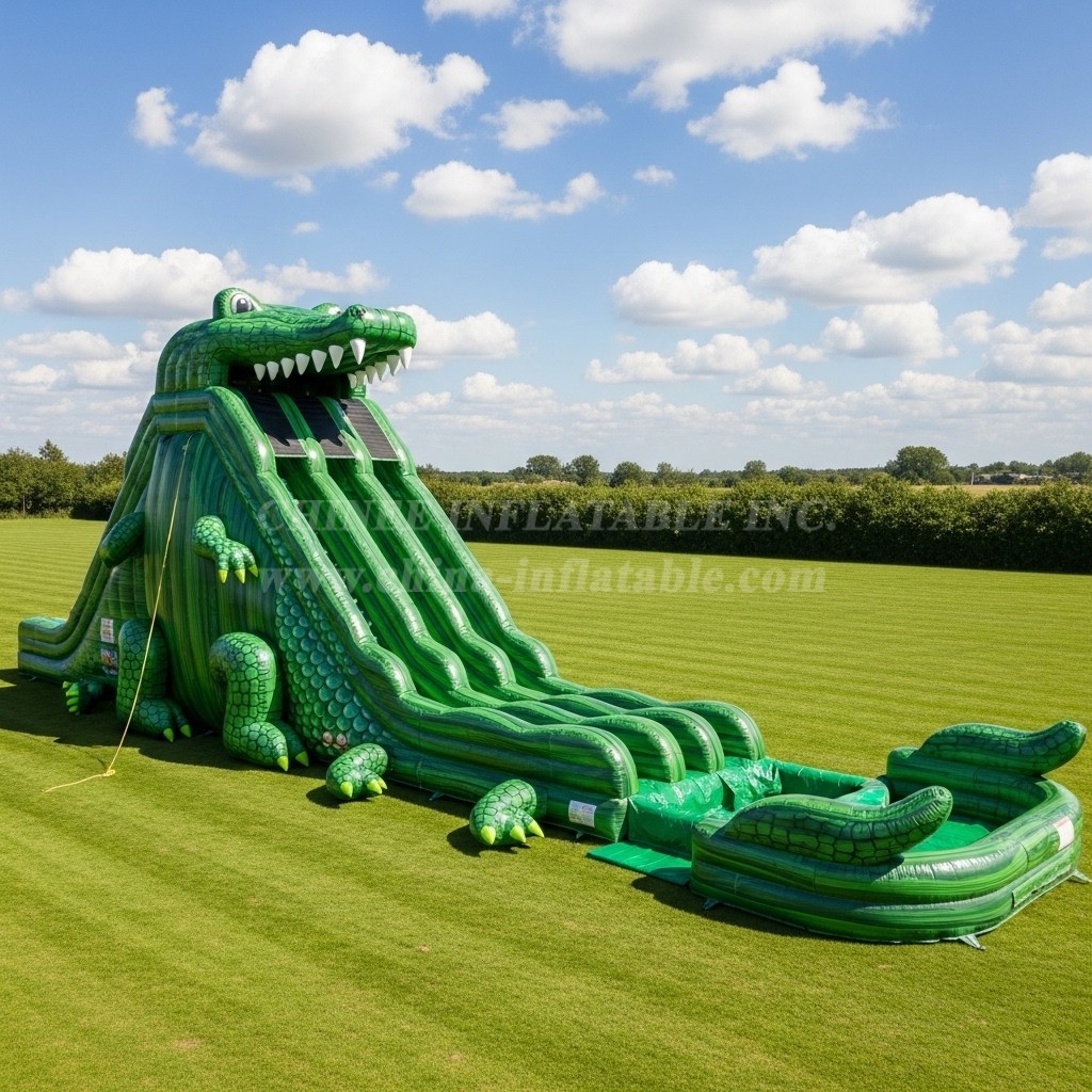T8-7650 Crocodile Theme Giant Slide