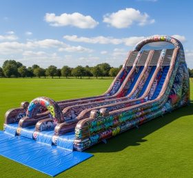 T8-7675 Graffiti Theme Giant Slide