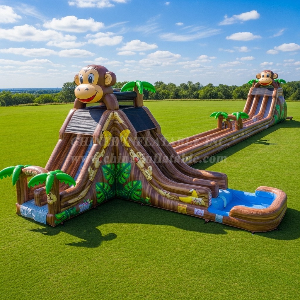 T8-7691 Monkey Theme Giant Slide