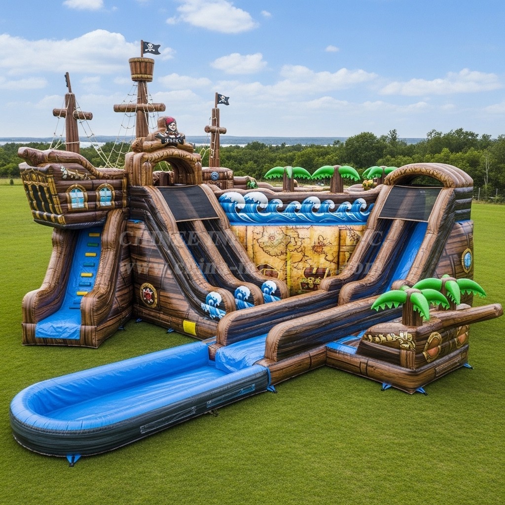 T8-7704 Pirates Theme Giant Slide