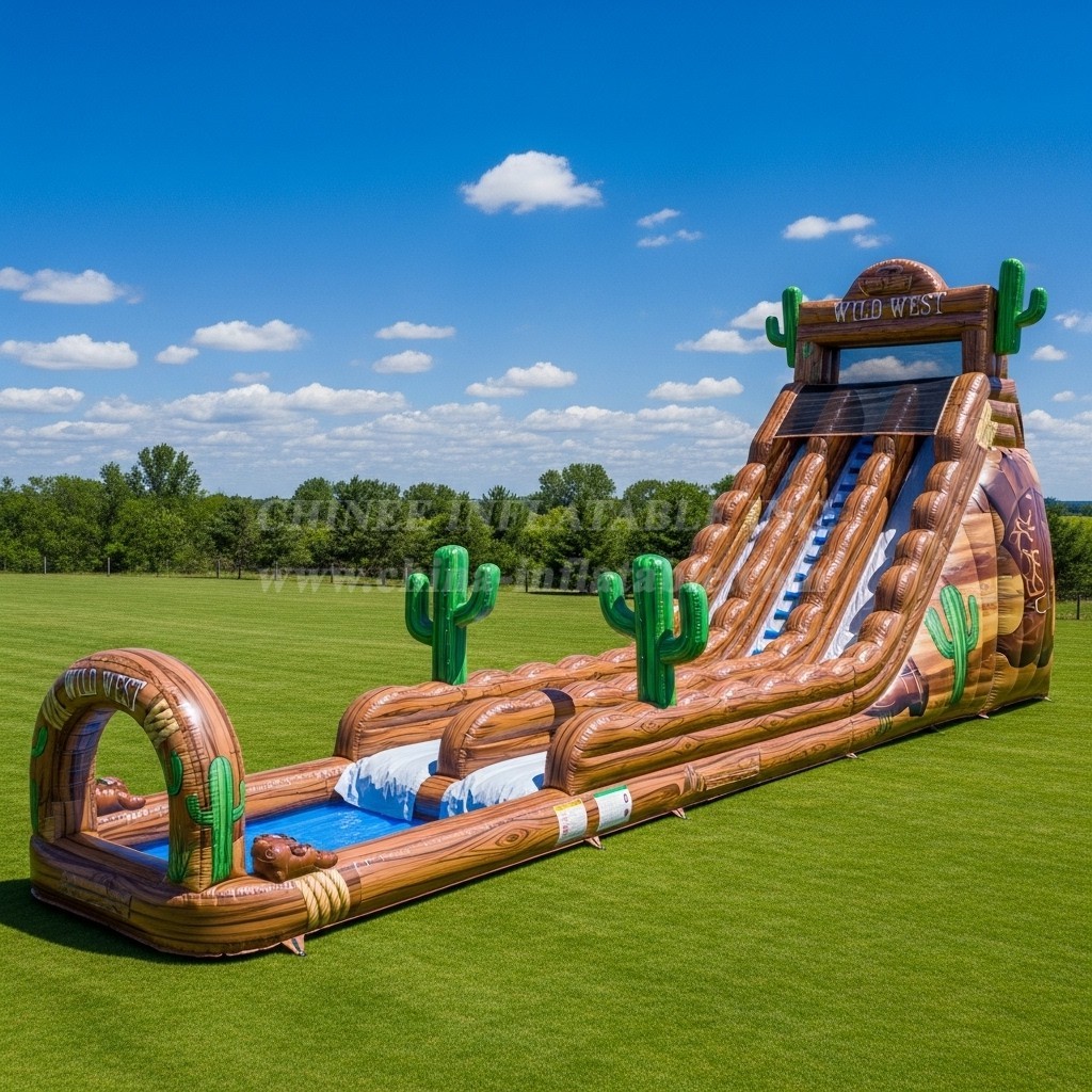 T8-7729 Wild West Theme Giant Slide