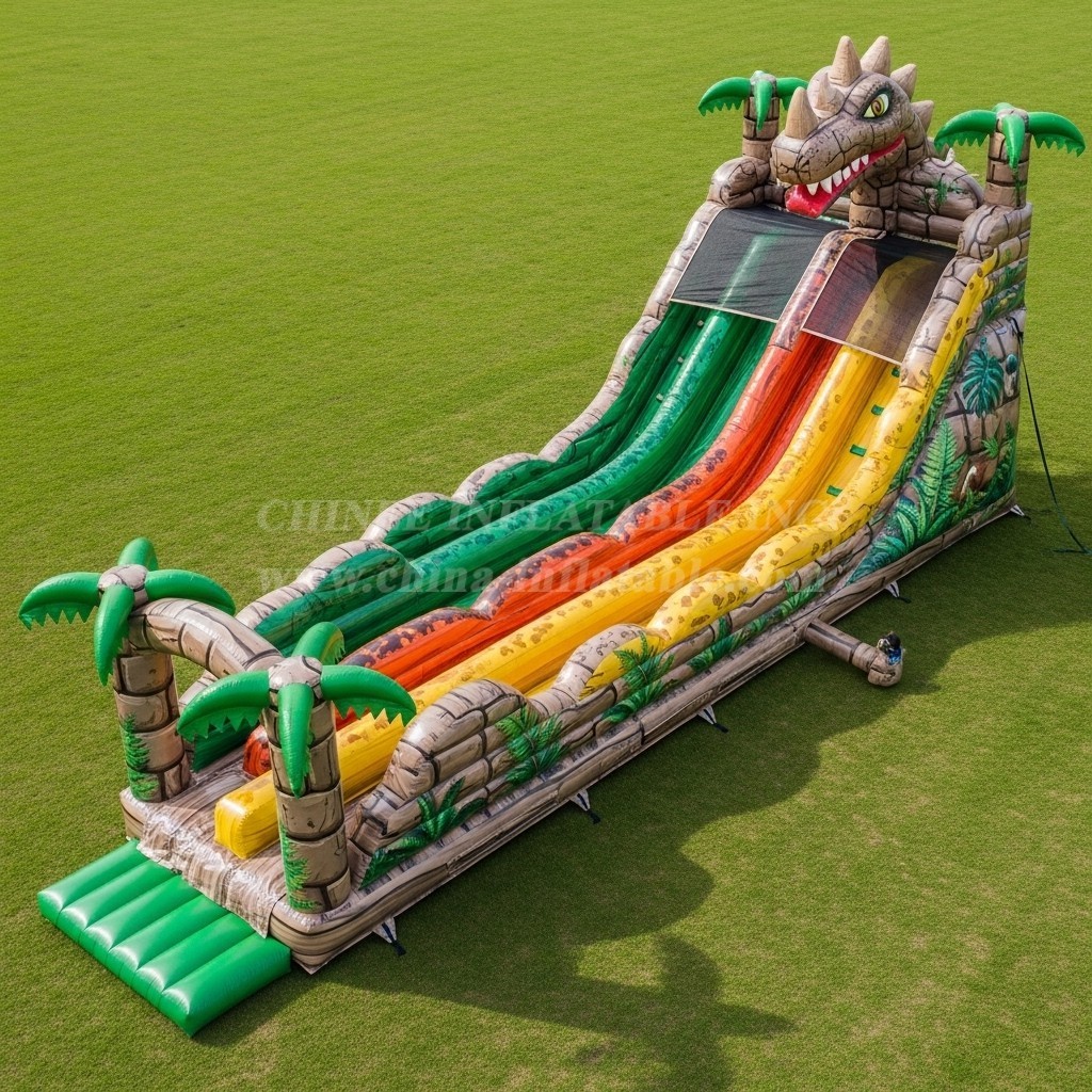 T8-7749 Dinosaur Theme Inflatable Slide