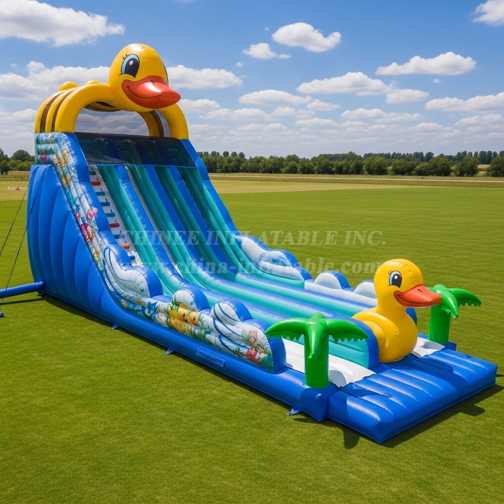 T8-7755 Duck Theme Inflatable Slide
