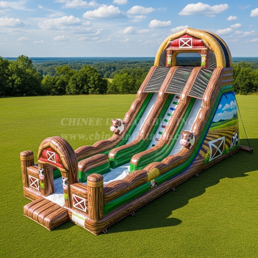 T8-7763 Farm Theme Inflatable Slide