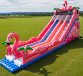 T8-7766 Flamingo Theme Inflatable Slide