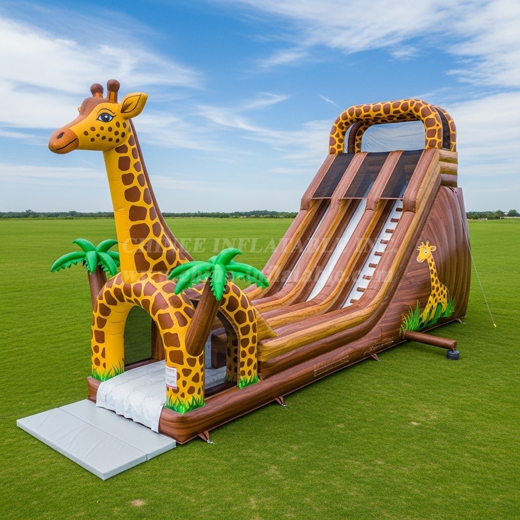 T8-7770 Giraffe Theme Inflatable Slide