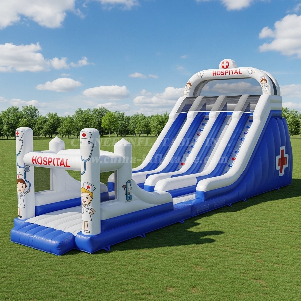 T8-7776 Hospital Theme Inflatable Slide