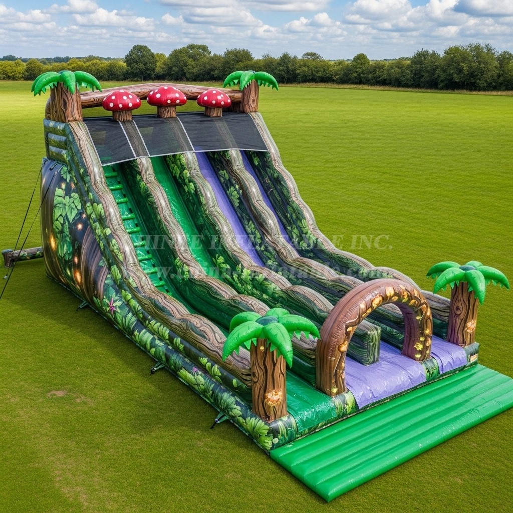 T8-7784 Magic Forest Theme Inflatable Slide
