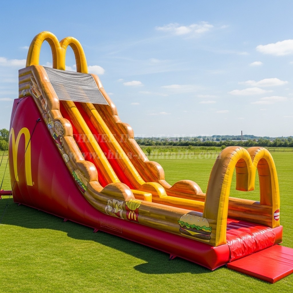 T8-7787 McDonald Theme Inflatable Slide