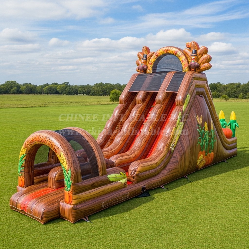 T8-7820 Thanksgiving Theme Inflatable Slide
