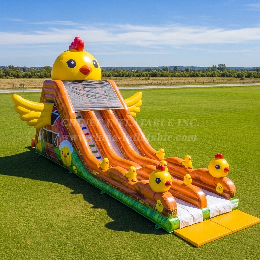 T8-7838 Chicken Theme Giant Slide