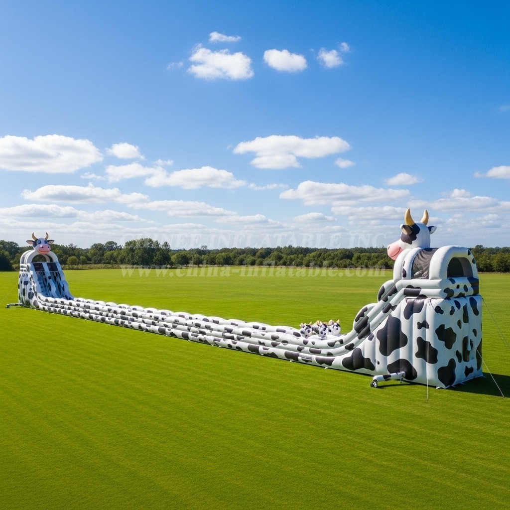 T8-7841 Cow Theme Giant Slide