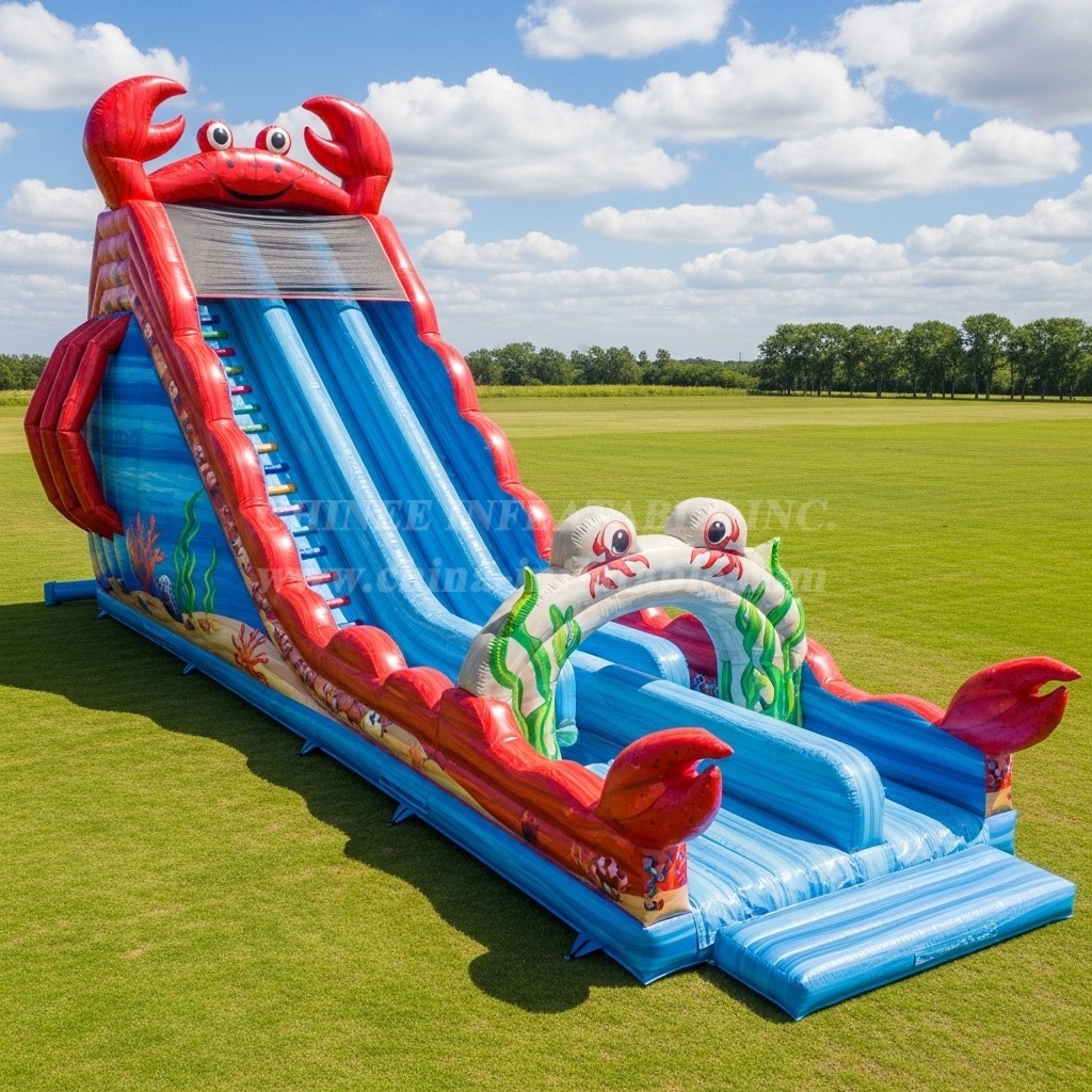 T8-7843 Crab Theme Giant Slide