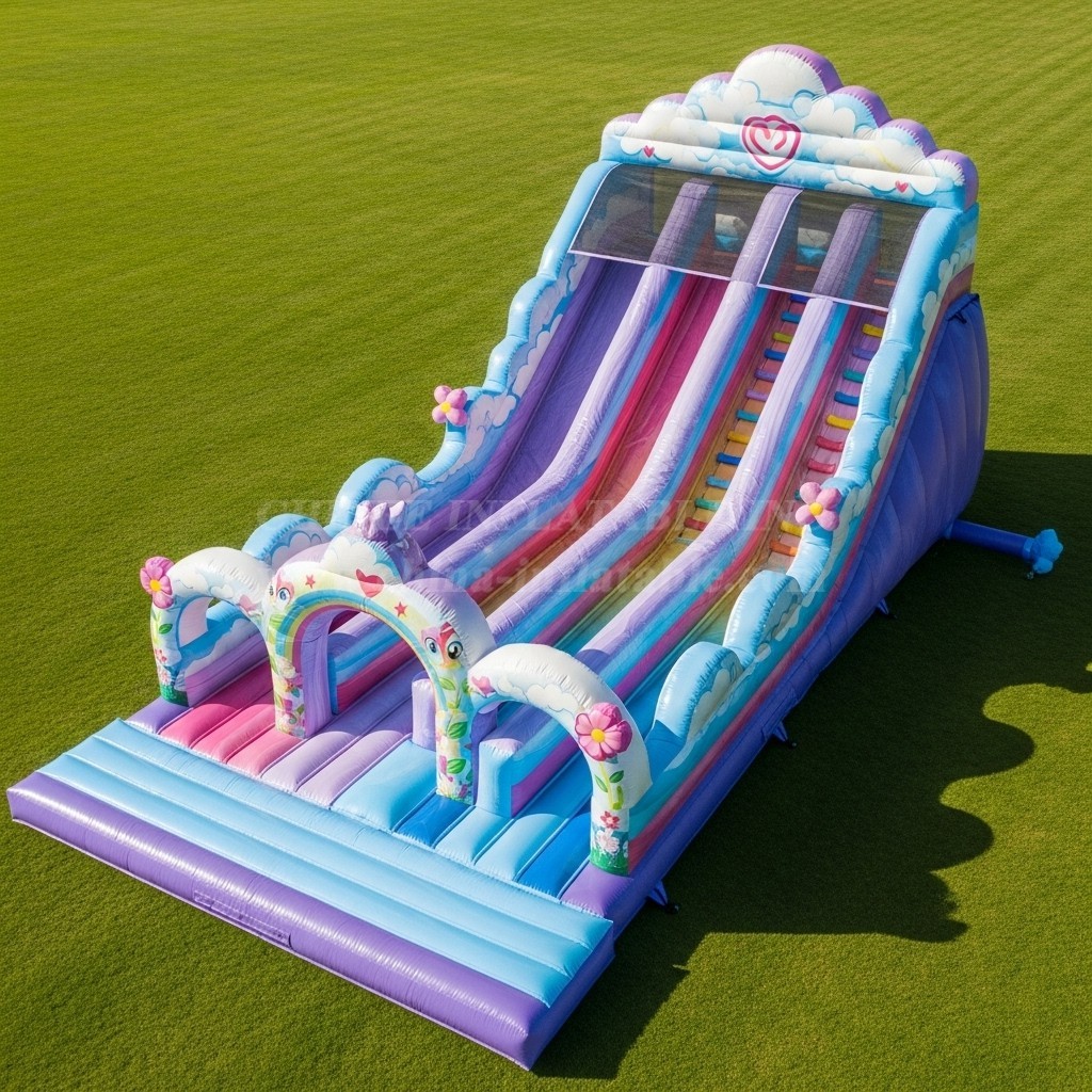 T8-8868 Rainbow Inflatable Slide