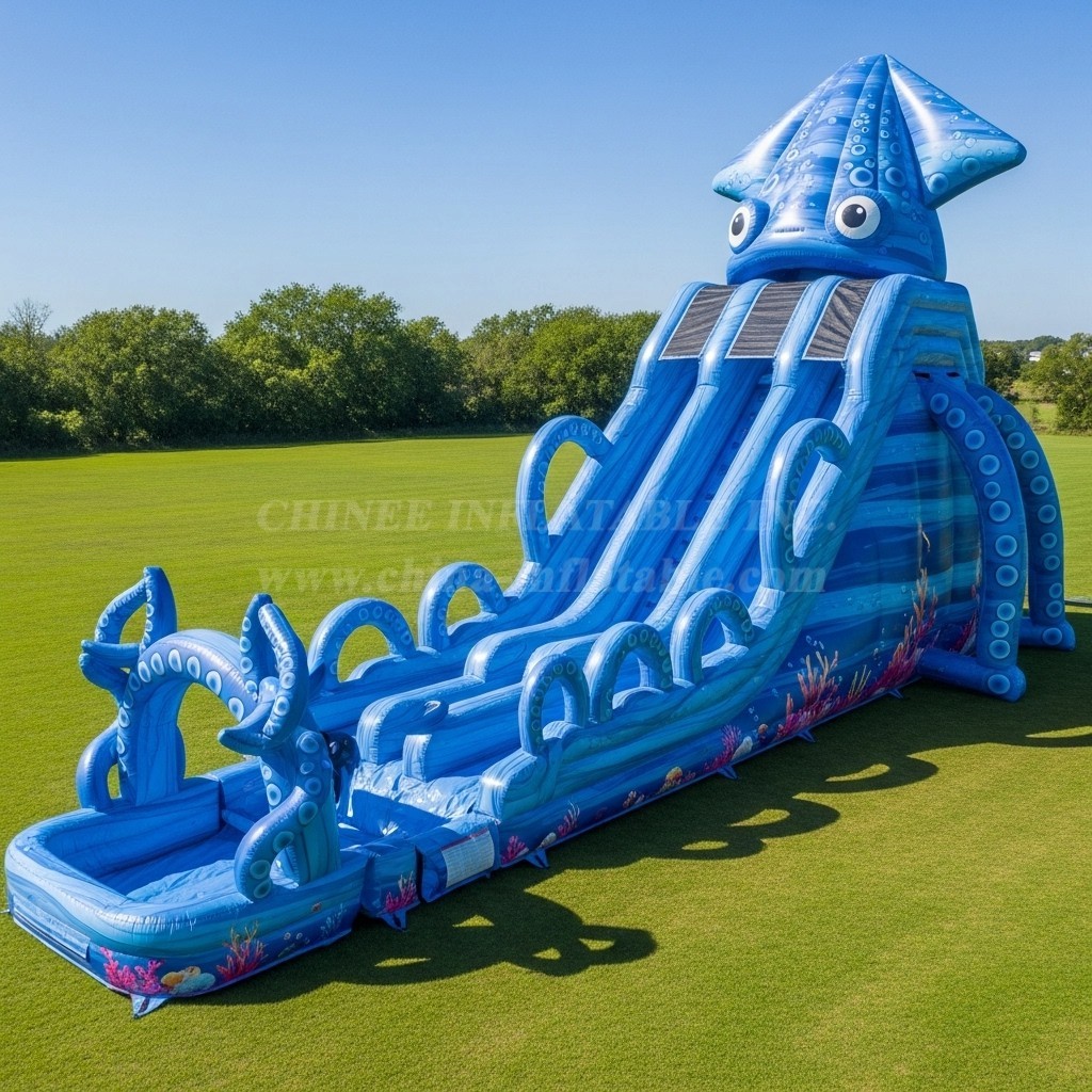 T8-9238 Octopus Inflatable Water Slide
