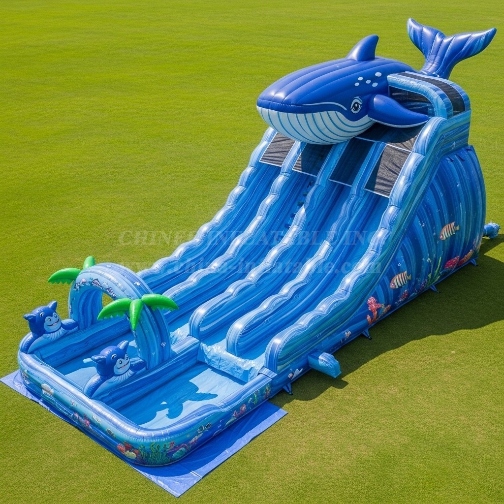 T8-9251 Whale Inflatable Water Slide