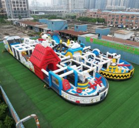 CR2-112 Snoopy Theme Challenging Run Giant Inflatable Obstacle Courses