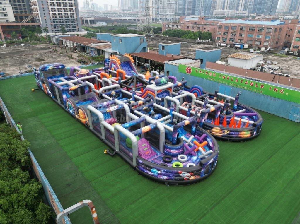 CR2-120 Space Theme Challenging Run Giant Inflatable Obstacle Courses