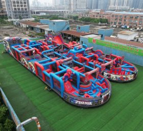 CR2-123 Spider-Man Theme Challenging Run Giant Inflatable Obstacle Courses