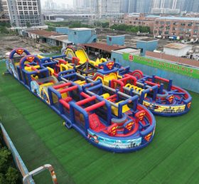 CR2-134 Superman Theme Challenging Run Giant Inflatable Obstacle Courses