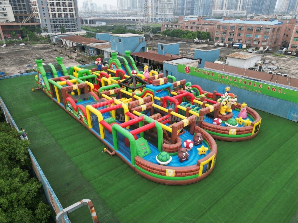 CR2-137 Super Mario Theme Challenging Run Giant Inflatable Obstacle Courses