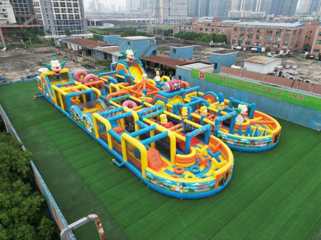 CR2-149 The Simpsons Theme Challenging Run Giant Inflatable Obstacle Courses