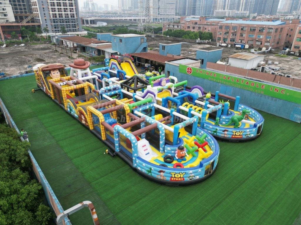 CR2-156 Toy Story Theme Challenging Run Giant Inflatable Obstacle Courses