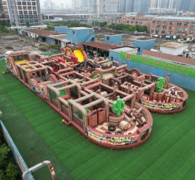 CR2-161 Wild West Theme Challenging Run Giant Inflatable Obstacle Courses