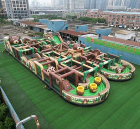 CR2-173 Bear Theme Challenging Run Giant Inflatable Obstacle Courses