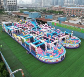 CR2-178 Birthdays Theme Challenging Run Giant Inflatable Obstacle Courses