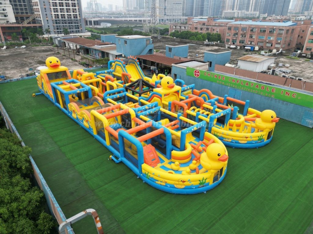CR2-188 Duck Theme Challenging Run Giant Inflatable Obstacle Courses