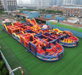 CR2-210 Lobster Theme Challenging Run Giant Inflatable Obstacle Courses