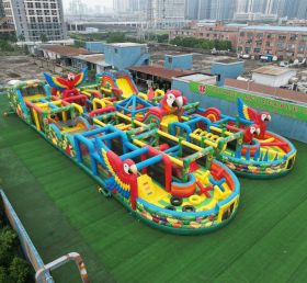 CR2-222 Parrot Theme Challenging Run Giant Inflatable Obstacle Courses