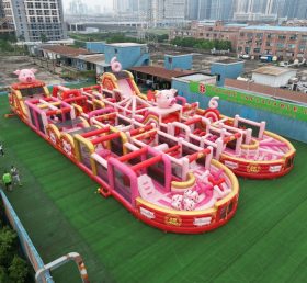 CR2-227 Pig Theme Challenging Run Giant Inflatable Obstacle Courses