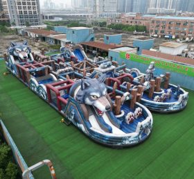 CR2-253 Wolf Theme Challenging Run Giant Inflatable Obstacle Courses