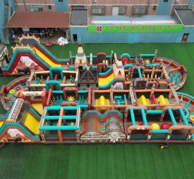 CR2-260 American Indian Theme Challenging Run Giant Inflatable Obstacle Courses