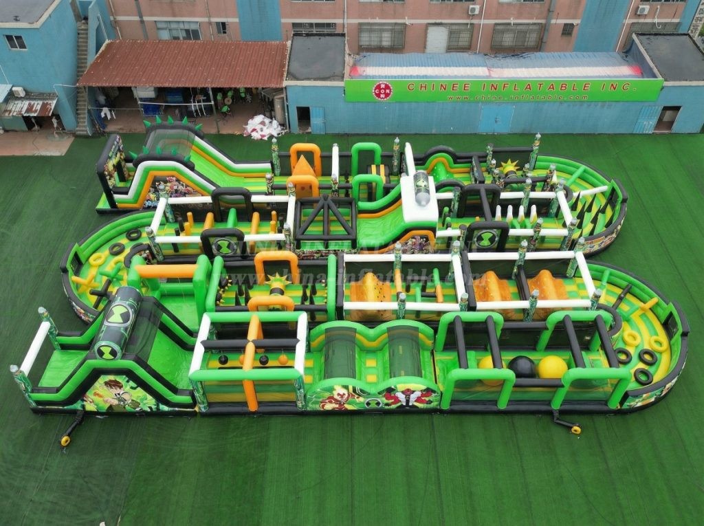 CR2-267 Ben 10 Theme Challenging Run Giant Inflatable Obstacle Courses