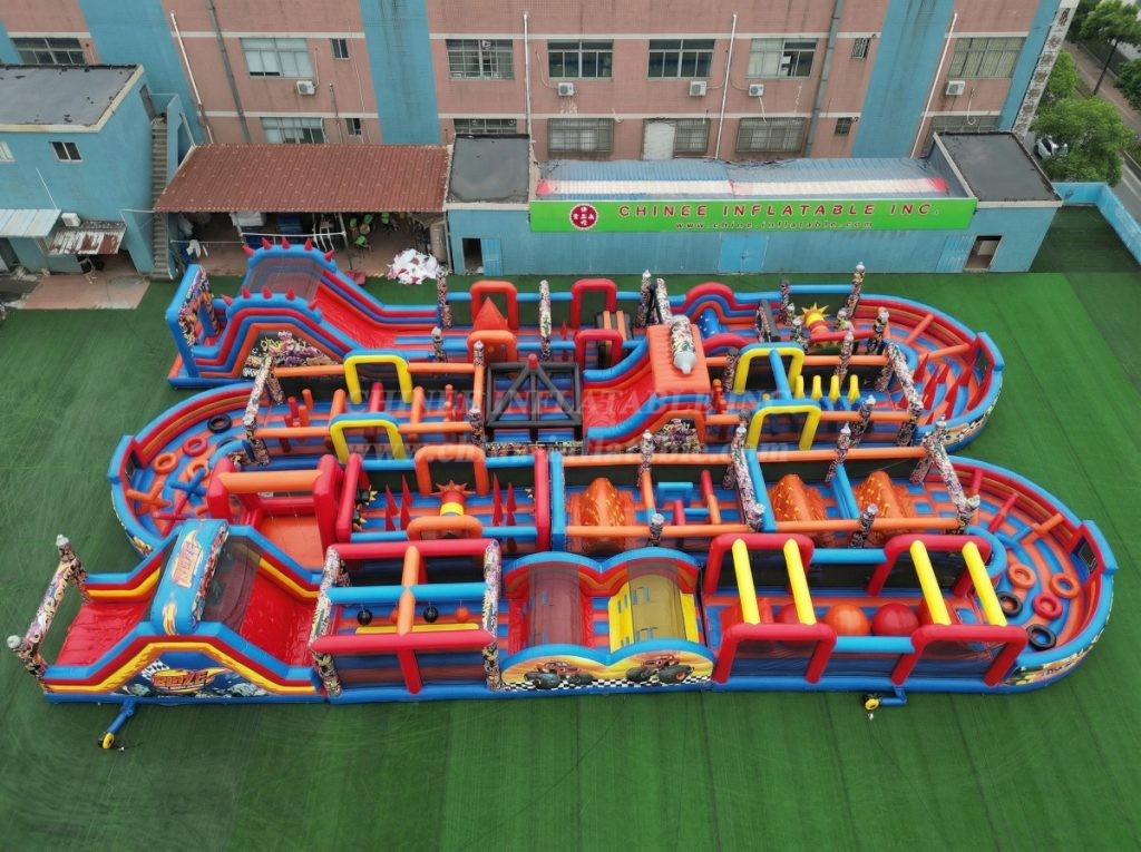 CR2-271 Blaze Monster Theme Challenging Run Giant Inflatable Obstacle Courses