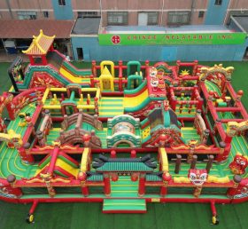 CR2-284 Chinese Style Theme Challenging Run Giant Inflatable Obstacle Courses