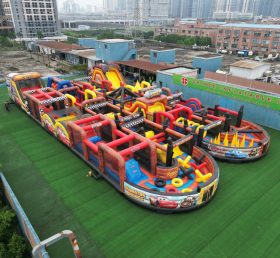 CR2-29 Cars Theme Challenging Run Giant Inflatable Obstacle Courses
