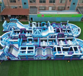 CR2-298 Frozen Theme Challenging Run Giant Inflatable Obstacle Courses