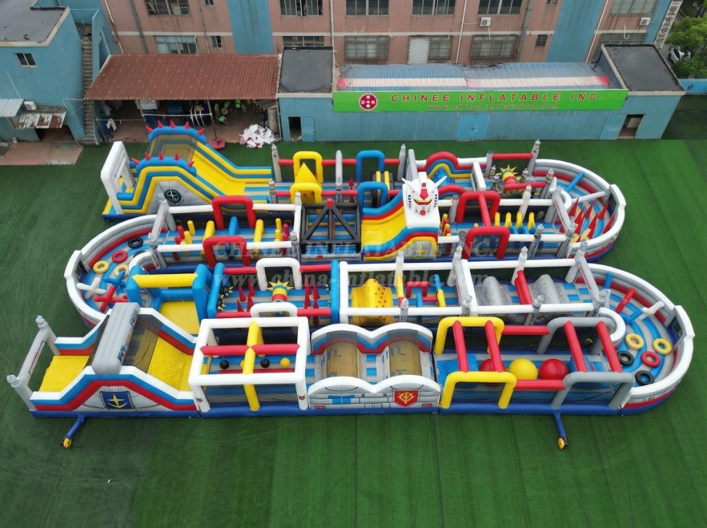 CR2-302 Gundam Theme Challenging Run Giant Inflatable Obstacle Courses
